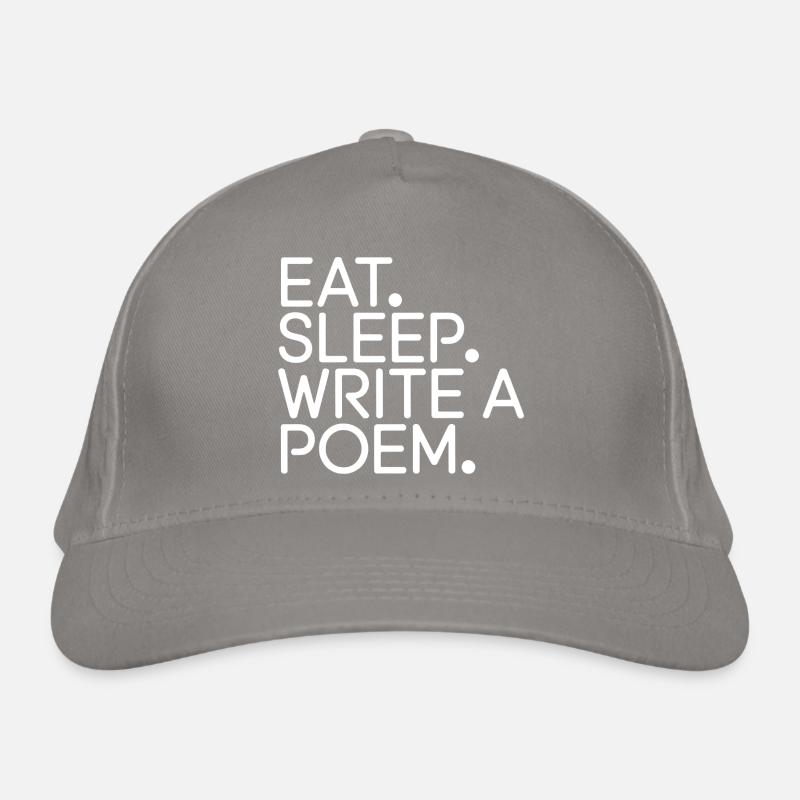 Eat Sleep Write a Poem Organic Baseball Cap