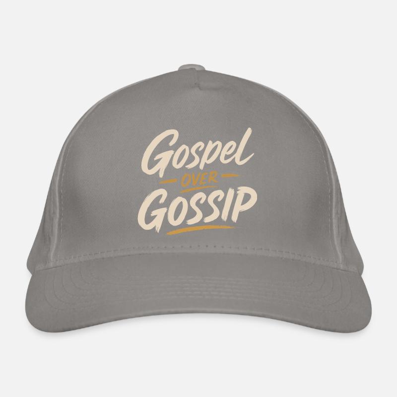 L’Évangile plutôt que les ragots Casquette classique bio