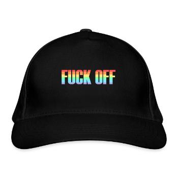 Fuck off - Angry Shirt - Casquette classique bio - noir - Devant