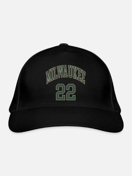 Milwaukee 22 - Bio-Baseballkappe - Schwarz - Vorne