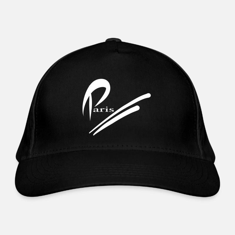 Paris Design - Blanc - Casquette classique bio - noir