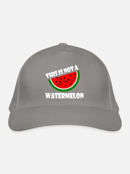 THIS IS NOT A WATERMELON - Casquette classique bio - gris clair - Devant