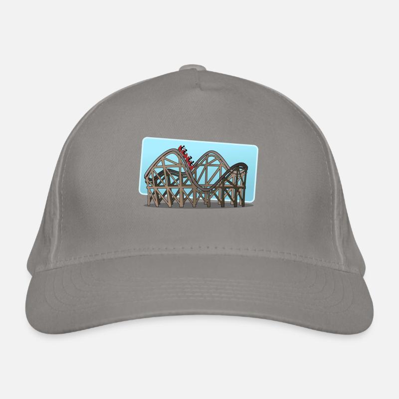 roller coaster Organic Baseball Cap