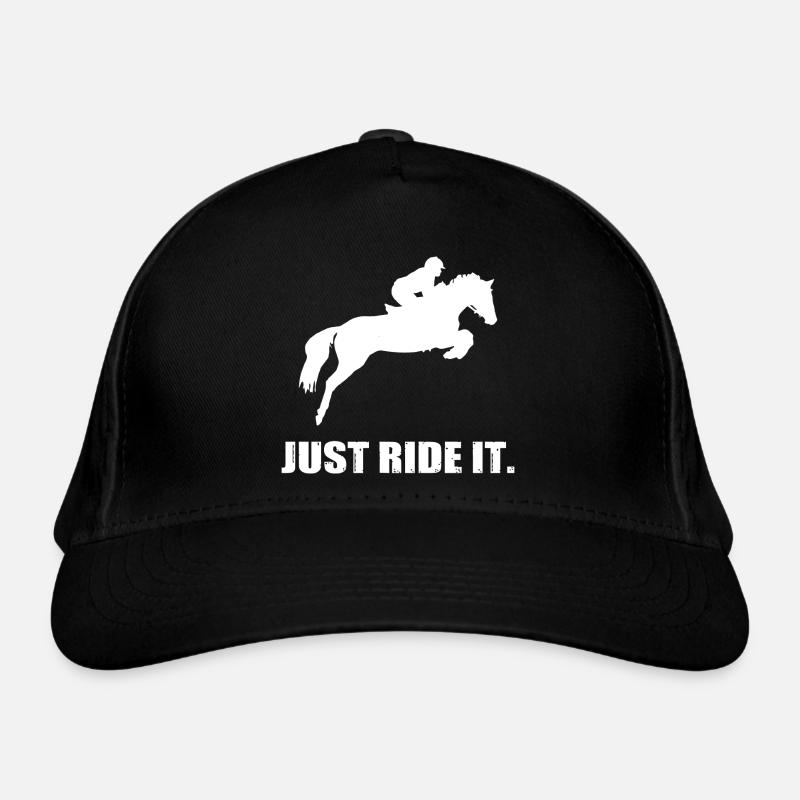 Juste à cheval Ride It club équitation cheval de selle - Casquette classique bio - noir