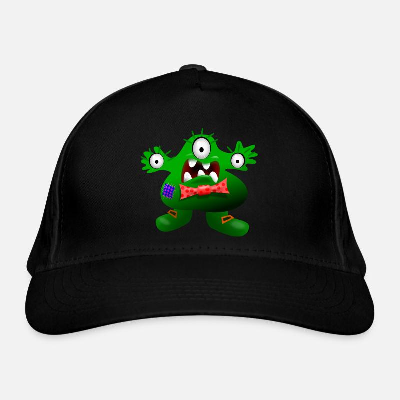 Das lustige Monster mit den 3 Augen Bio-Baseballkappe