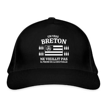 Bretagne, Bretagne humour, je suis Breton - Casquette classique bio - noir - Devant