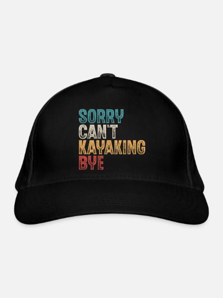 Kajak Kajakfahrer Kajaker - Bio-Baseballkappe - Schwarz
