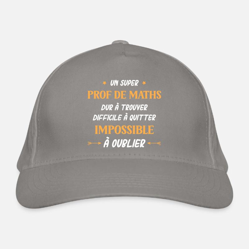 Super prof de maths Casquette classique bio