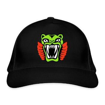 Tiger illustration magic jungle ancient style - Bio-Baseballkappe - Schwarz - Vorne