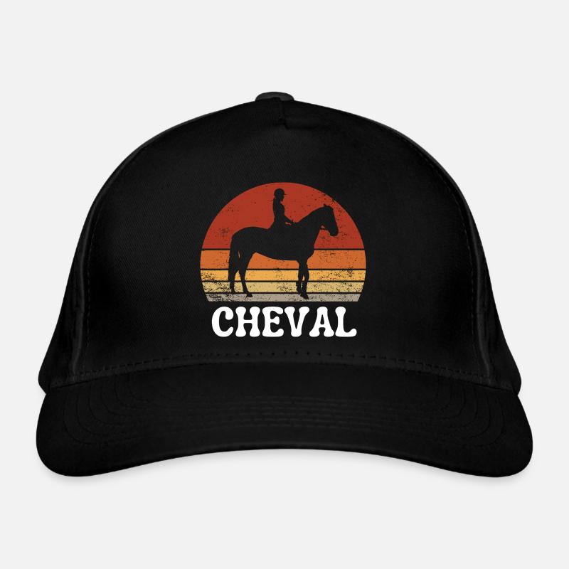 Cavaliere Silhouette Vintage Retro Bio-Baseballkappe
