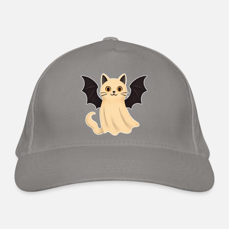 Cuddly cat with bat wings Organic Baseball Cap
