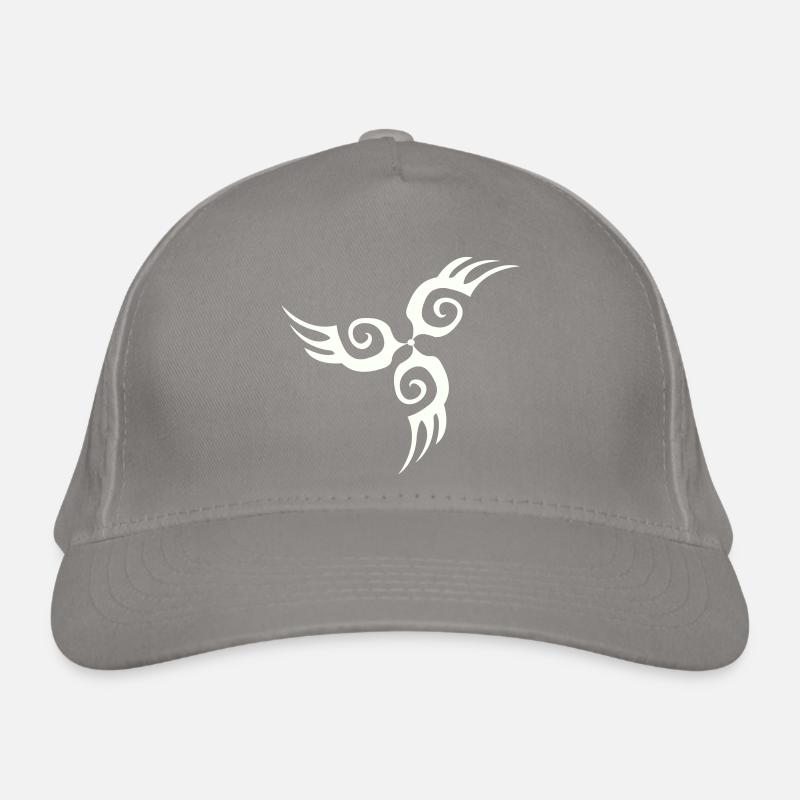 Tribal Wing Silhouette Tattoo Organic Baseball Cap