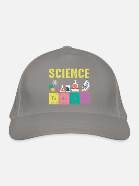 Éléments réguliers des professeurs de sciences - Casquette classique bio - gris clair - Devant
