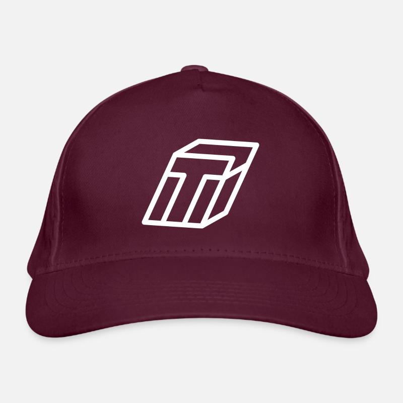 Outline Letter T Organic Baseball Cap
