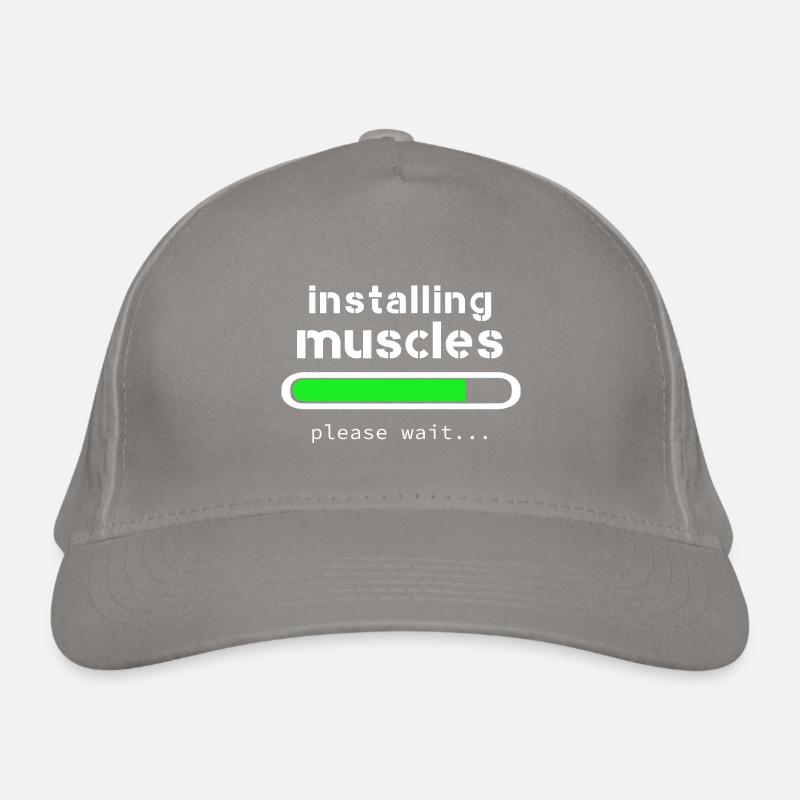 installing muscles Organic Baseball Cap