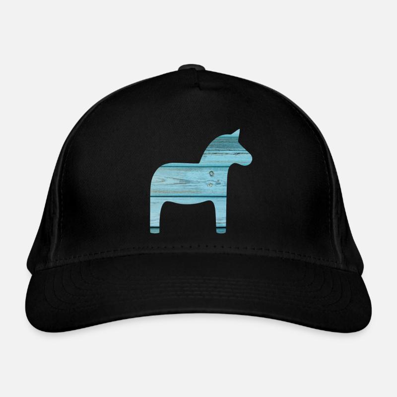 Dala cheval en bois scandinave Noël Noël Casquette classique bio