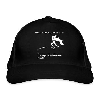 Unleash Your Inner Superwoman - Organic Baseball Cap - black - Front