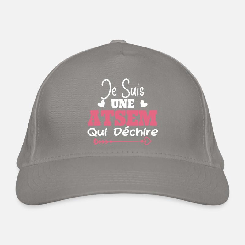 Je suis une ATSEM qui déchire Idée Cadeau Atsem Casquette classique bio
