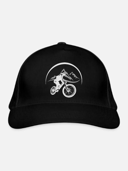 Mountainbiker - Bio-Baseballkappe - Schwarz