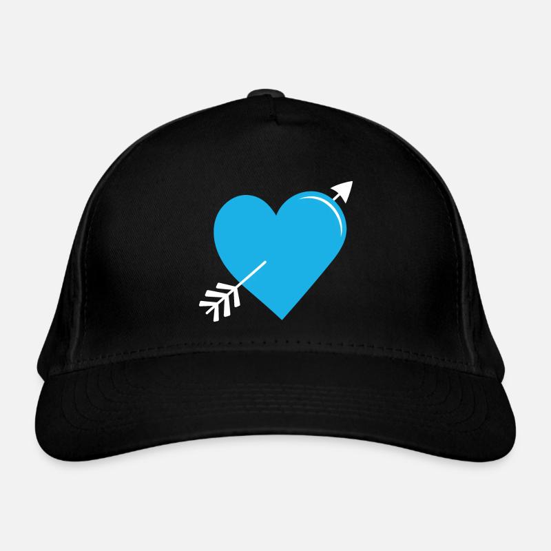 Flèche Coeur Bleu Casquette classique bio