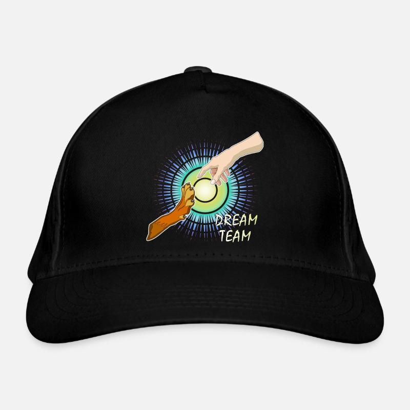 Dog Paw Human Arm Dream Team Organic Baseball Cap