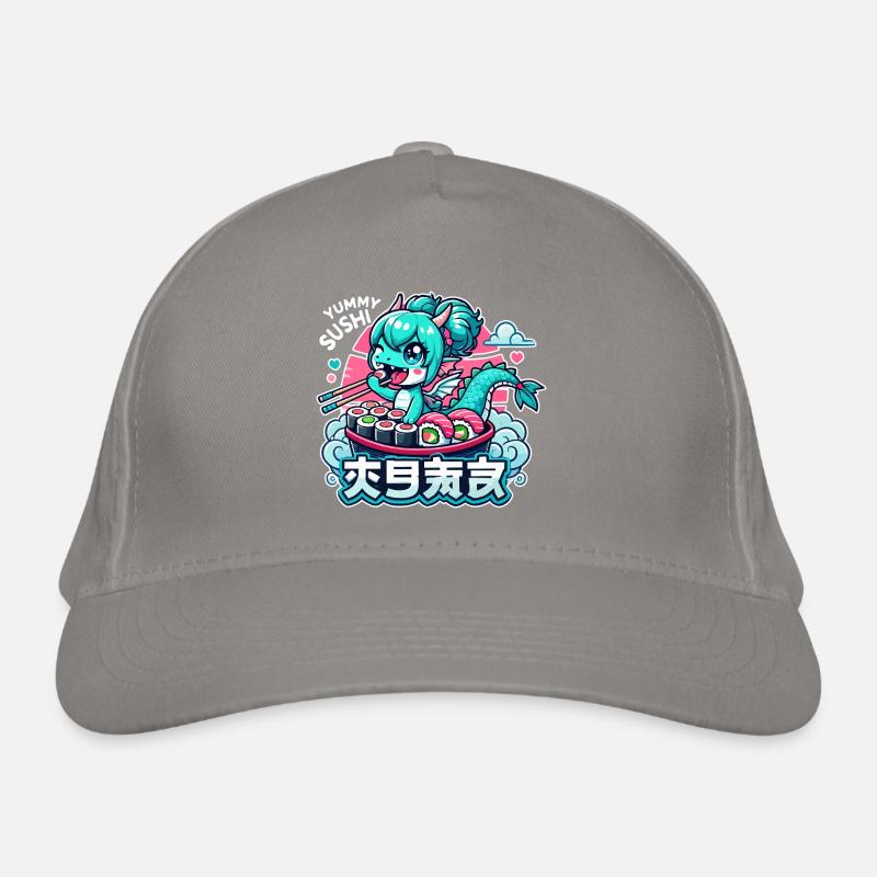 Drache Maki Sushi Kawaii Geschenk Bio-Baseballkappe