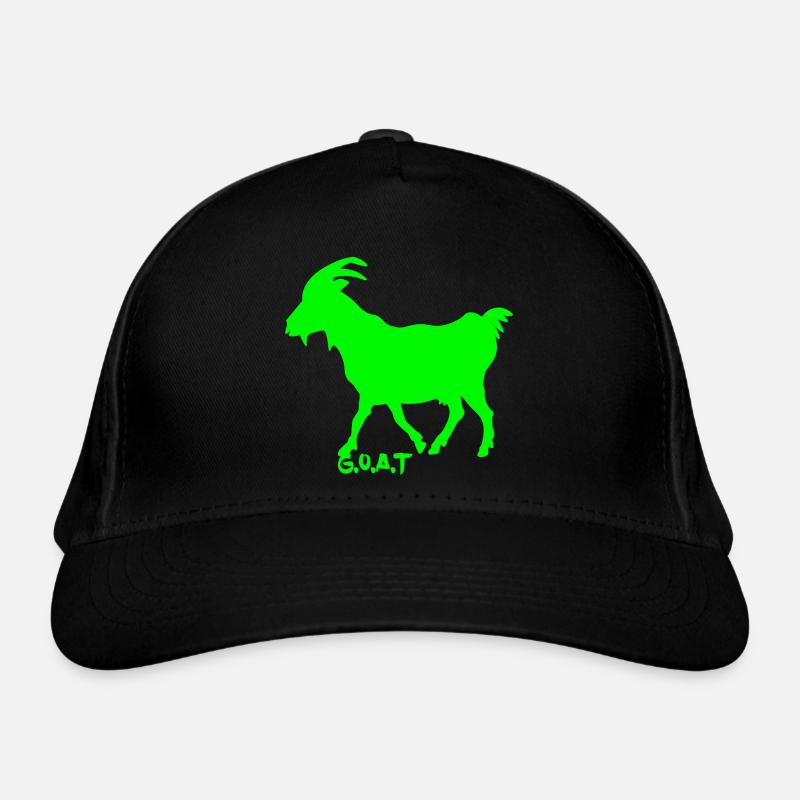 Ziege neon grün Bio-Baseballkappe