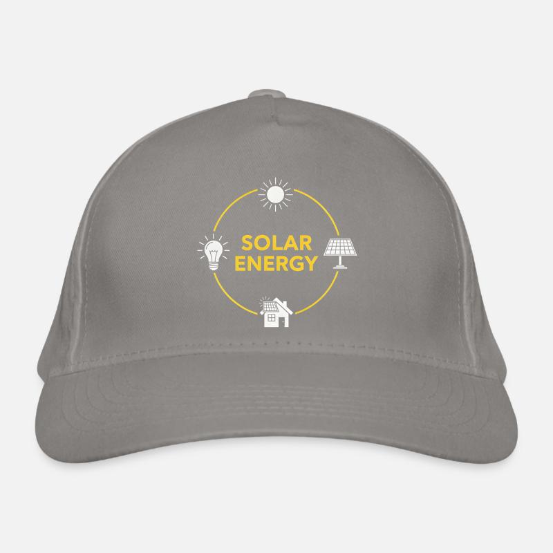 Solar Energy Circle Logo Organic Baseball Cap