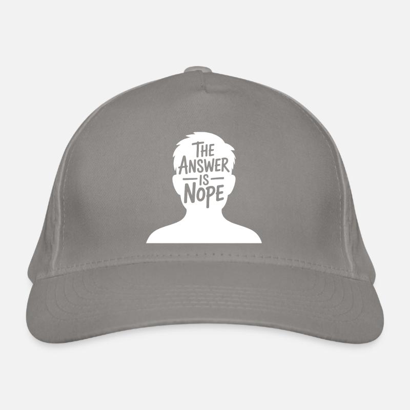 La réponse est non Casquette classique bio
