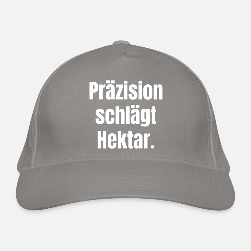 Precision beats hectares Organic Baseball Cap