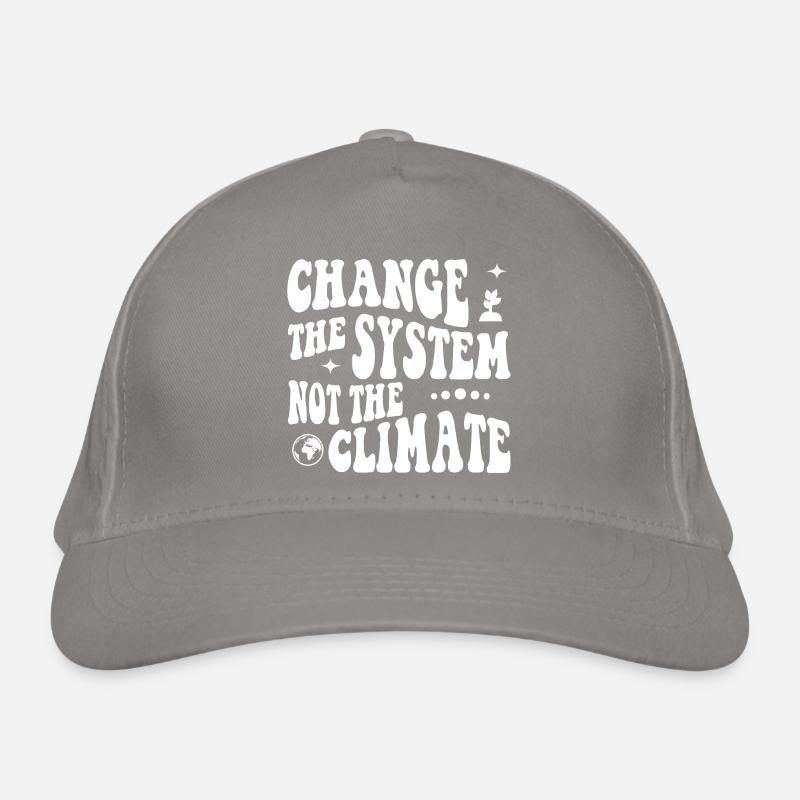 Changer le système, pas le climat Casquette classique bio
