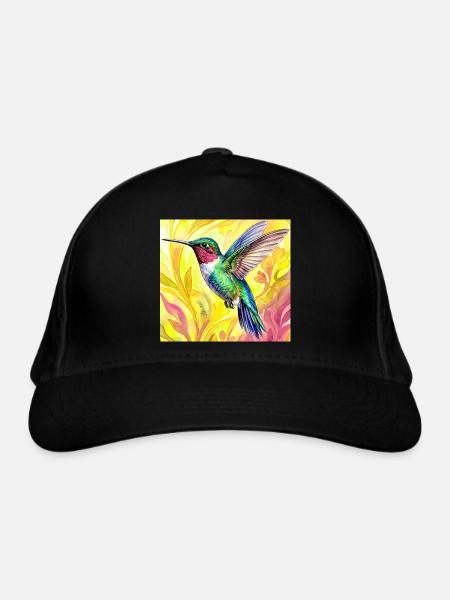 colibri - Casquette classique bio - noir - Devant