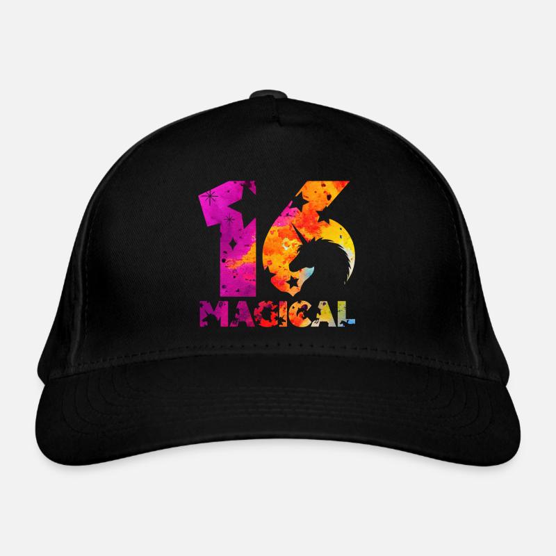 MAGICAL 16. GEBURTSTAG EINHORN Bio-Baseballkappe