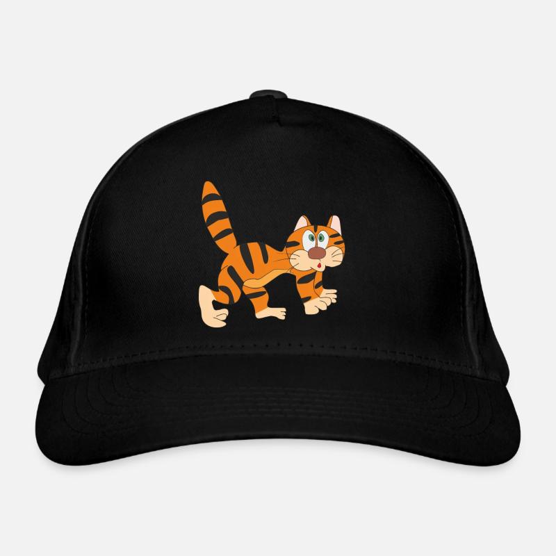 Funny cat Organic Baseball Cap