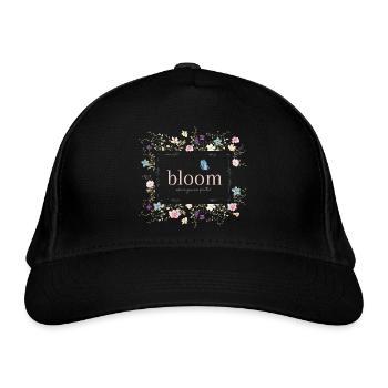 Bloom - Organic Baseball Cap - black - Front