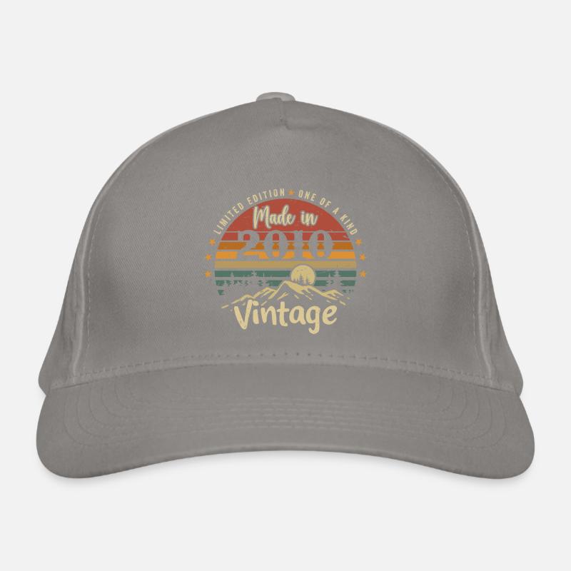 2010 Anniversaire Né En 2010 Édition Limitée Casquette classique bio