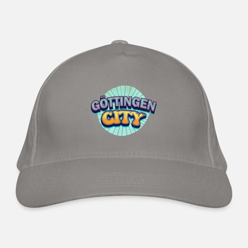 Göttingen Germany City Font Pop Art Comic Organic Baseball Cap