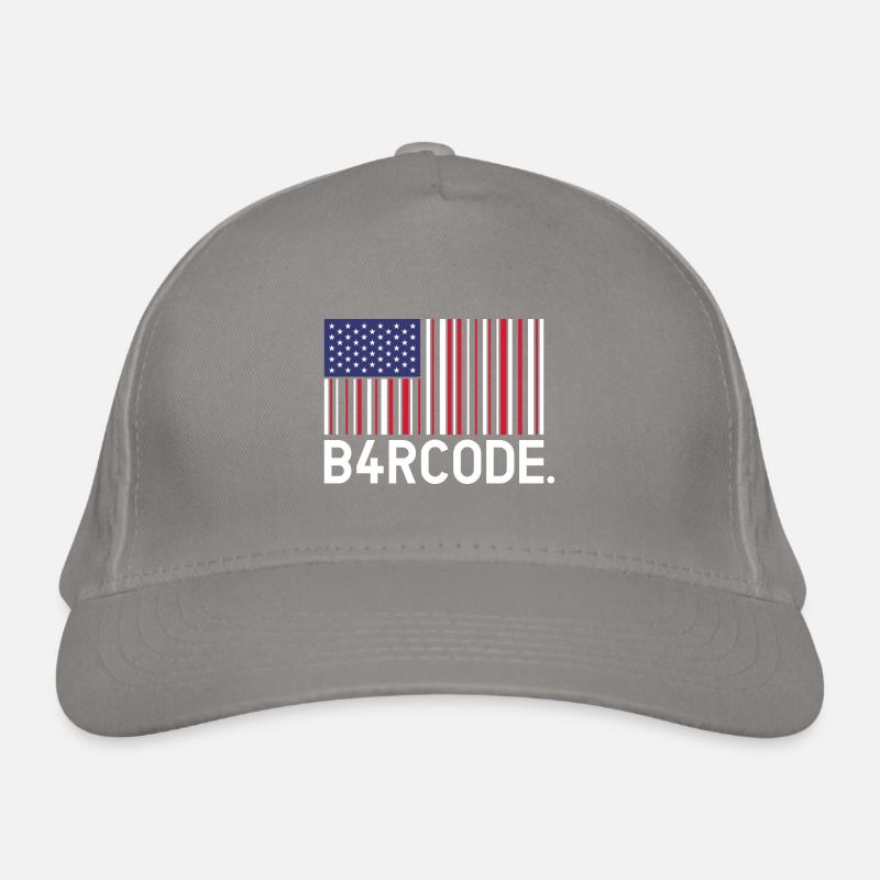 B4RCODE. USA Bio-Baseballkappe