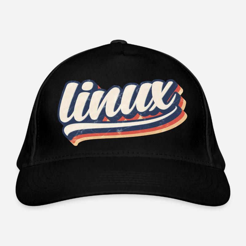 | Linux logo rétro vintage Casquette classique bio
