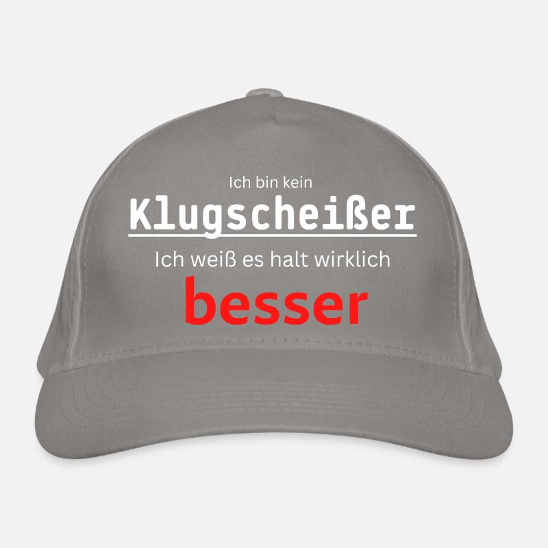 Ich bin kein Klugscheißer, Ich weiß es wirklich Bio-Baseballkappe