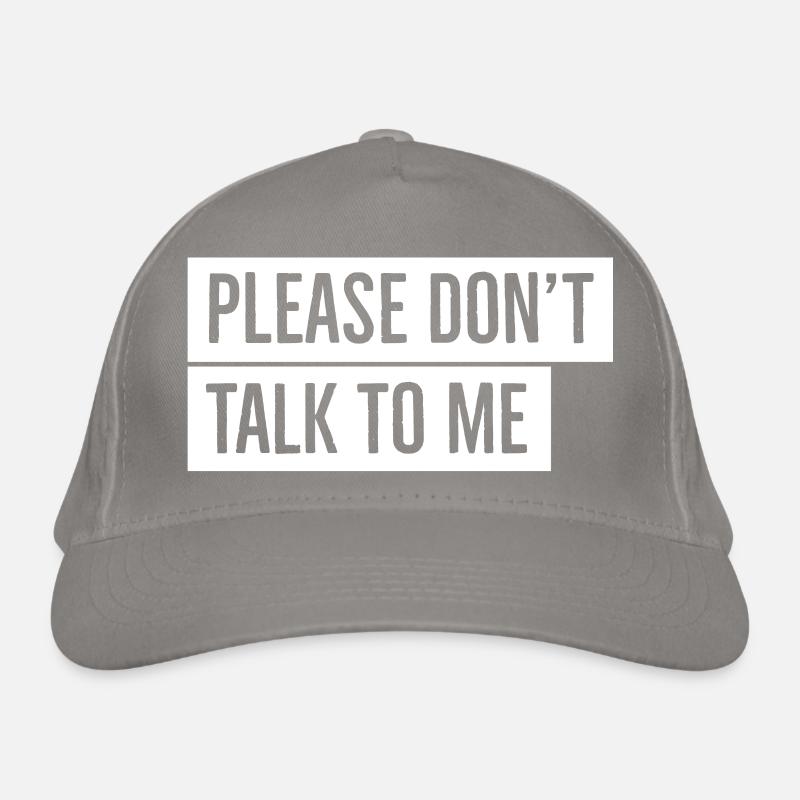 Ne me parlez pas Casquette classique bio