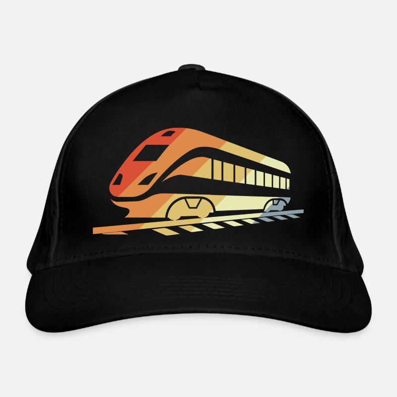 Railway Retro Style Organic Baseball Cap