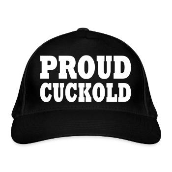 Proud Cuckold - Organic Baseball Cap - black - Front