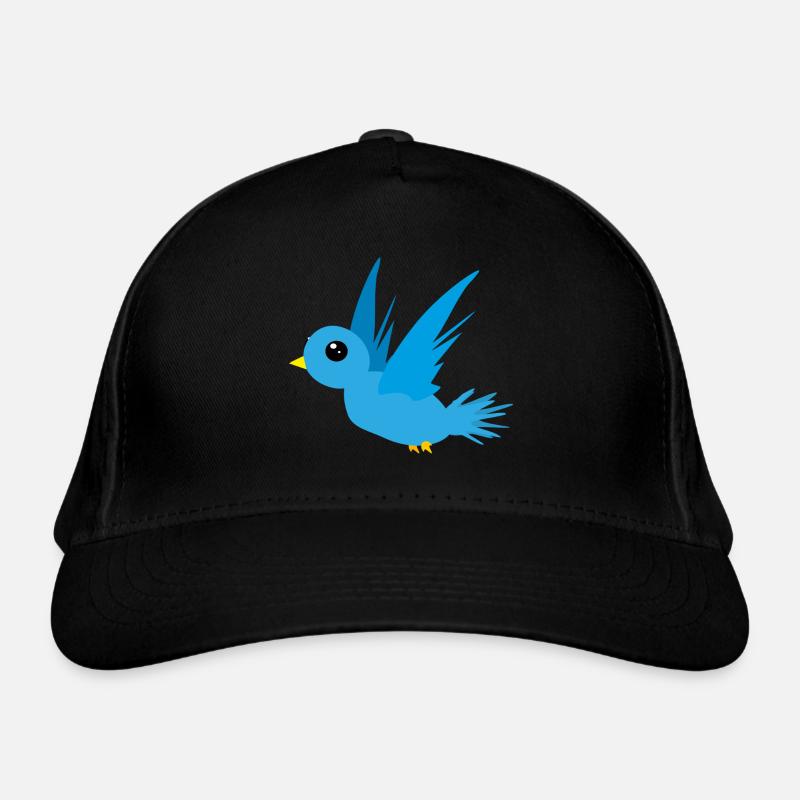 süßer blauer Vogel Geschenkidee Sonderangebot Idee Bio-Baseballkappe