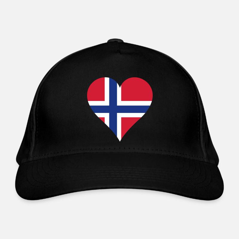 Norway as heart Organic Baseball Cap