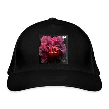 Mächtige Frau - Bio-Baseballkappe - Schwarz - Vorne
