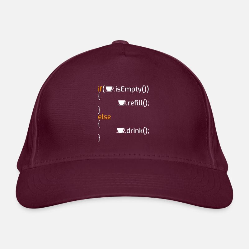 Funny Coffee Programming Joke I Organic Baseball Cap