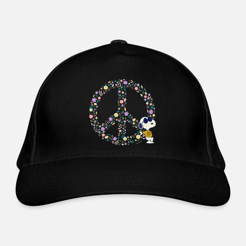 Peanuts Snoopy Peace Hippie - Casquette classique bio - noir