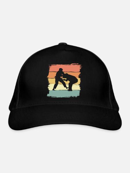 Judo vintage retro Judo Legend - Organic Baseball Cap - black - Front