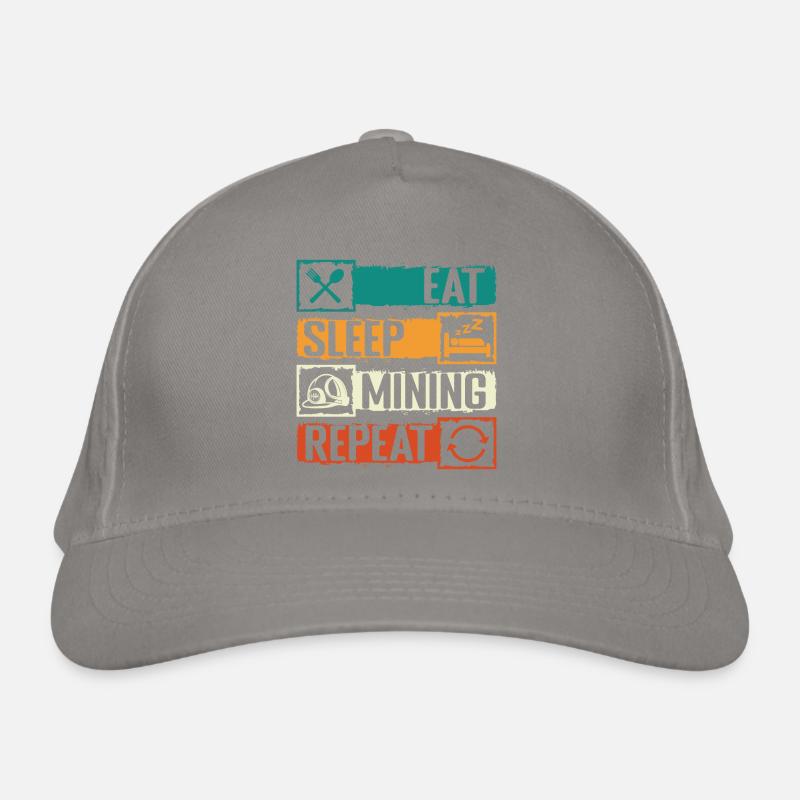 Miner Puits des mineurs souterrains Casquette classique bio